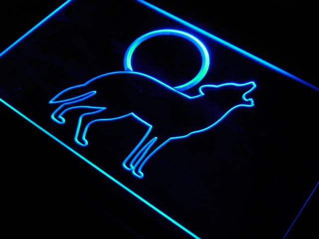 COYOTE HOWLING Home Decor Animal Neon Light Sign